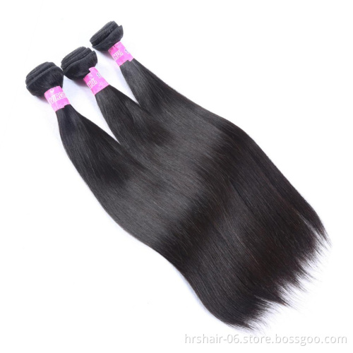 New products 2021 best sellers 4#4 lace closure Straight Peruvian hair bundles with closure
